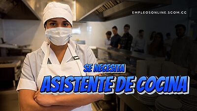 Oportunidad de Trabajo: Se Necesita Ayudante de Cocina con o Sin Experiencia