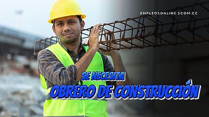 Oportunidad de Trabajo: Se Necesita Obrero de Construcción con o Sin Experiencia