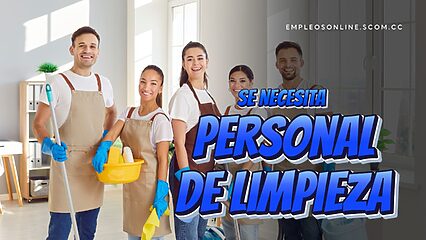 Oportunidad de Trabajo: Se Necesita Personal de Limpieza con o Sin Experiencia