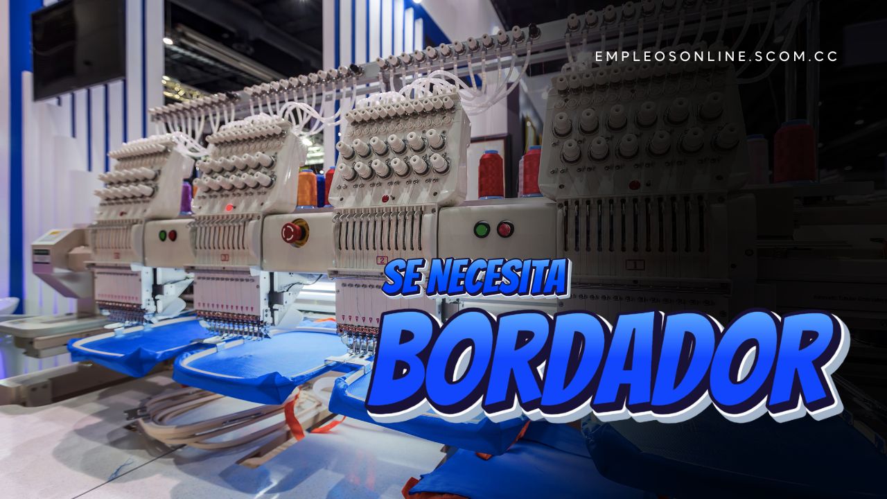Oportunidad de Trabajo: Se Necesita Bordador con o Sin Experiencia